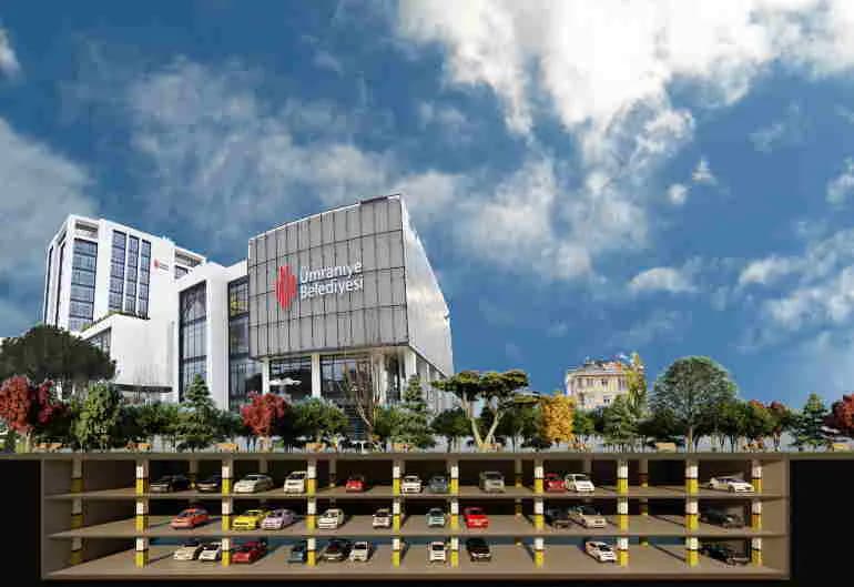 Ümraniye Zemin Altı Katlı Otopark Projesi — RE Mimarlık proje görseli