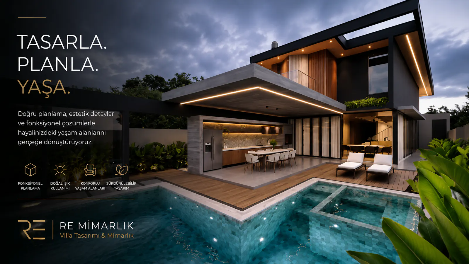 Anahtar teslim lüks villa